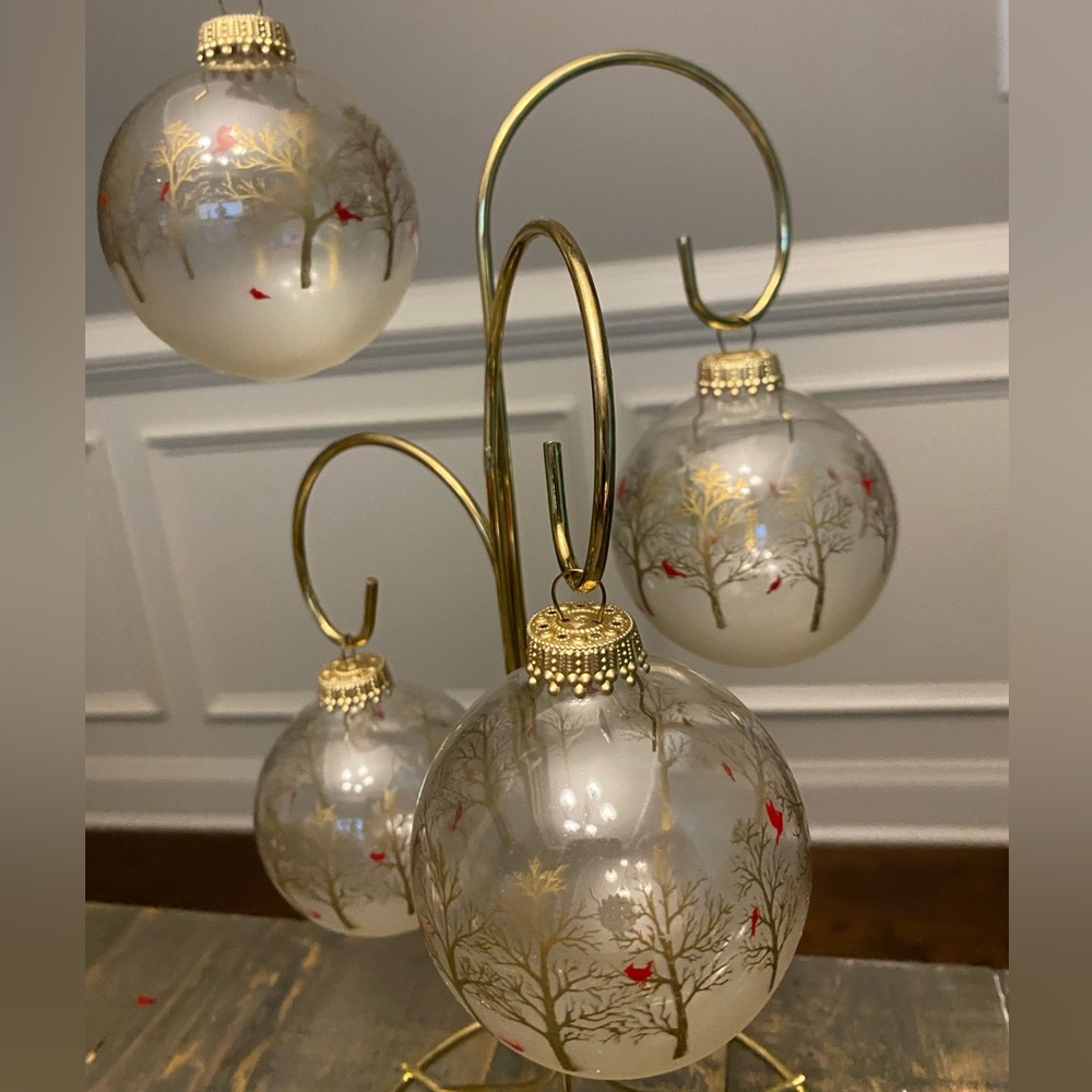 Vintage Christmas By Krebs Cardinal Ornament 4 Pack